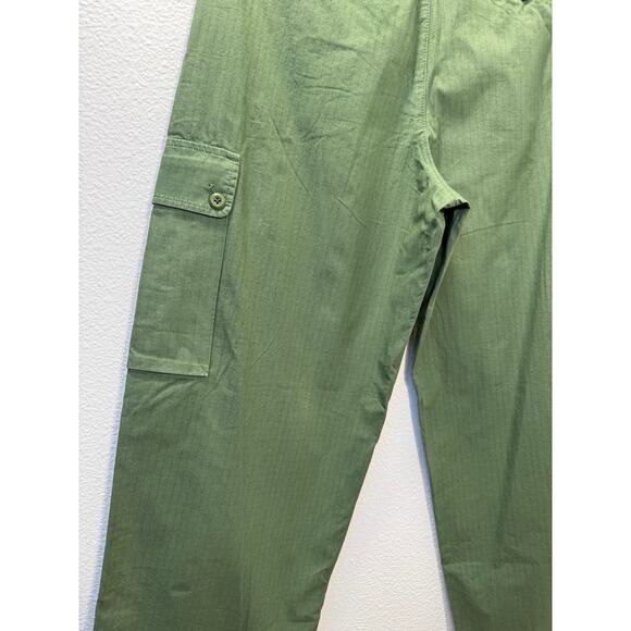 J Crew Womens Cargo Pants Ripstop Olive Green 28 High Rise Straight New - Picture 4 of 11
